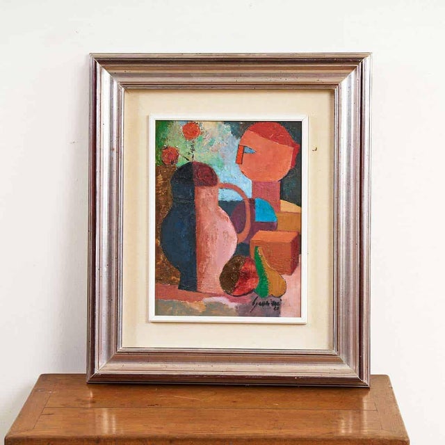 Wood Graziani, Untitled, 1950s, Oil on Canvas, Framed For Sale - Image 7 of 7