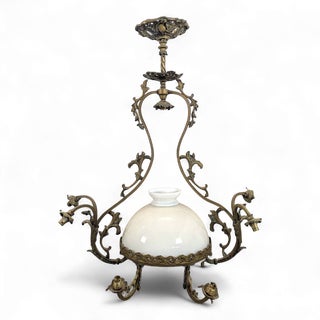 Opaline Chandelier from the Napoleon III For Sale