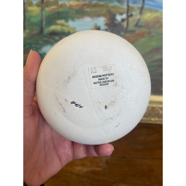 Vintage Hozoni Pottery Native American Indian Ceramic Vase With Kokopelli and Animal Motifs For Sale - Image 9 of 9