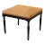 French 19th Century Ebonized & Upholstered Stool For Sale
