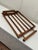Camel Mid Century Modern Open Slat Solid Oak Wood Double Handled Tray For Sale - Image 8 of 12