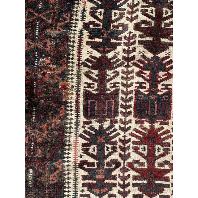 1940s Vintage Baluch Rug, 1940s For Sale - Image 5 of 14