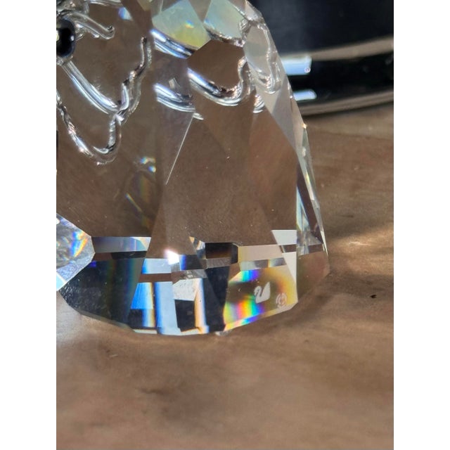 Transparent Vintage Swarovski Crystal Falcon Head Bust For Sale - Image 8 of 9