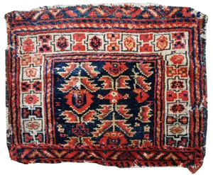 1900s Hand Made Antique Persian Malayer Bag Face