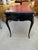 Louis XV Style Ebonized Desk With Red Tooled Leather Top For Sale - Image 10 of 12