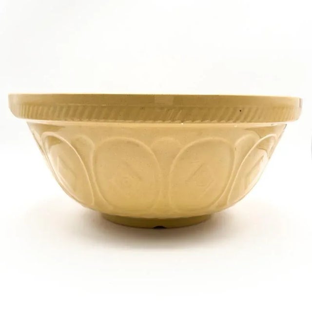 1960s Tg Green Cornishware Gripstand Large Yellow Mixing Bowl For Sale - Image 10 of 12