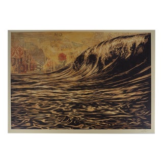 Shepard Fairey, Dark Wave, Screenprint For Sale