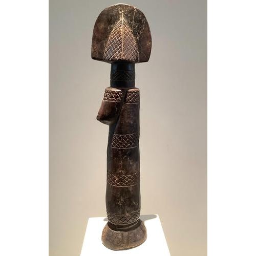 Mossi Statue Hardwood, patina from use 56 x 12 cm 20th Century Formerly in a French private collection This piece is...