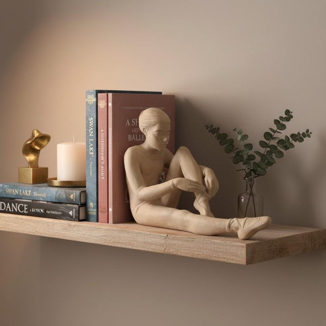 Austin Productions Seated Ballerina Tying Pointe Shoe Sculpture-Ballet Art-Dance For Sale - Image 6 of 11