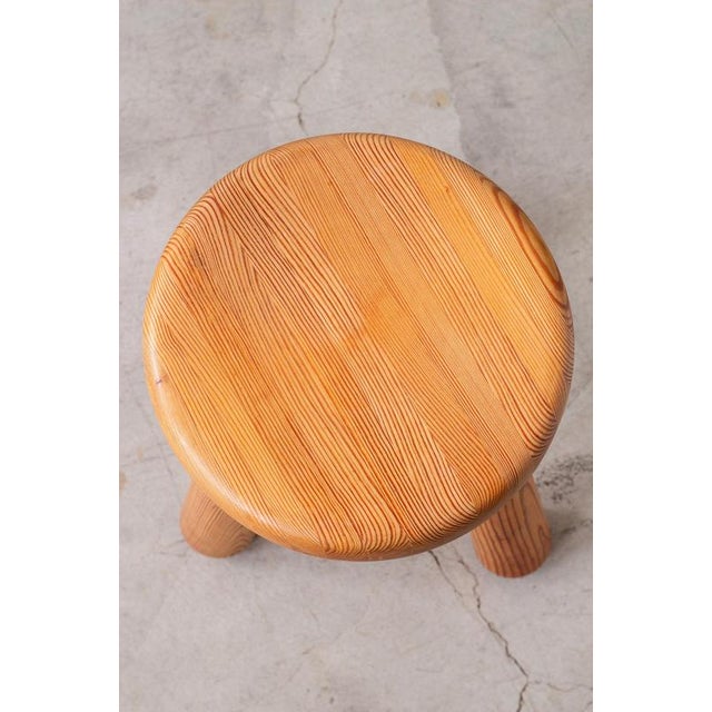 Pine Stool by Ingvar Hildingsson, 1960s For Sale - Image 4 of 11