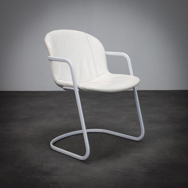 Postmodern Vintage Leather Dining Chairs by Gastone Rinaldi for Thema, Italy, 1970s, Set of 4 For Sale - Image 3 of 10