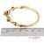 Vintage 14k 585 Solid Yellow Gold Natural Opal Bangale Bracelet For Sale - Image 12 of 12