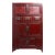 Chinese Red Lacquer Cabinet With Multiple Carved Doors From China, Mid-19th Century For Sale - Image 3 of 6