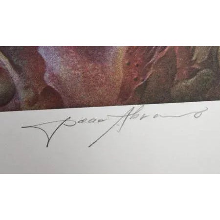 Artist: Isaac Abrams (1939 - ) Title: Autumnal Fire Year: 1979 Medium: Lithograph, Signed and Numbered in Pencil Edition:...