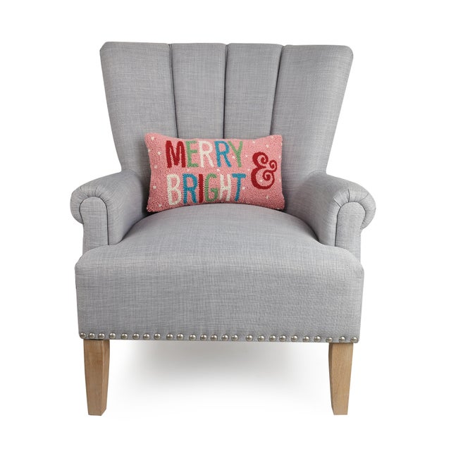 A festive way to spruce up your home for the holidays or would make a wonderful gift. 100% wool hooked throw pillow /...