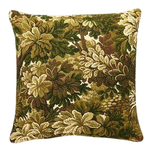 The House of Scalamandré Ridge Edge Pillow, Moss