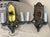 Pair of Antique Ornate 2-Arm Pewter Silver Gold Electric Wall Sconces Fixture For Sale - Image 10 of 10