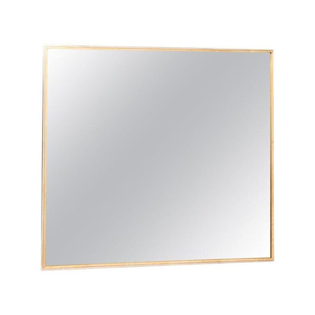 Rectangular Brass and Steel Mirror by Jean Charles, 1970s For Sale - Image 10 of 10