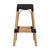 2020s Robias 30 in. Seat Height Rectangular Rattan Backless Bar Stool, Black/ Natural Rattan Frame For Sale - Image 5 of 7