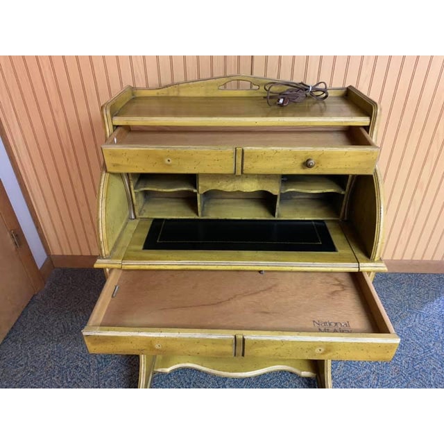 Traditional National Mt. Airy Roll Top Secretary Desk Chairish