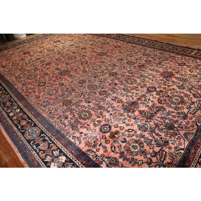 Persian Early 20th Century Persian Bibikabad Oversize Rug - 12'2" x 20'2" For Sale - Image 3 of 11
