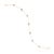 Minimalist 14k Yellow Gold Bezel Set Uncut Diamond Station Chain Bracelet For Sale - Image 11 of 18