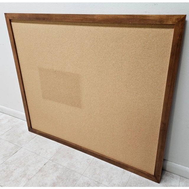 1990s 1990s Ethan Allen Country Colors Farmhouse Corkboard Maple Finish 214 For Sale - Image 5 of 7