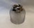 Turn-of-the-century British glass match striker with silver top. Purchased in London in the late 1980s.