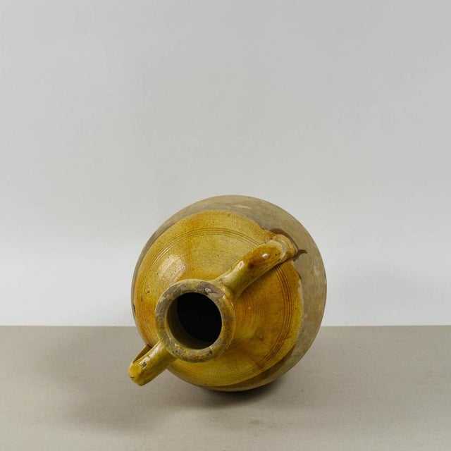 Glazed Ceramic Oil Amphora Vase For Sale - Image 8 of 9