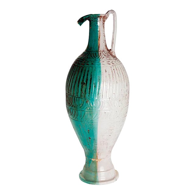 Mid 20th Century Moroccan Ceramic Urn For Sale