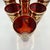 Gold Italian Red Highball Glasses with 24k Gold Garlands from Interglass, 1980s, Set of 6 For Sale - Image 8 of 14