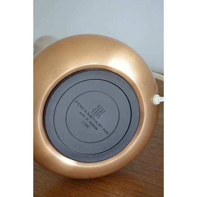 Metal Danish Table Lamp by Jo Hammerborg for Fog & Mørup, 1960s For Sale - Image 7 of 11