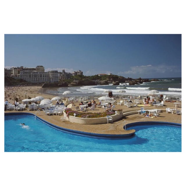 Slim Aarons, Hotel Du Palais Biarritz, Estate Stamped Photographic Print, 1985 / 2020s For Sale