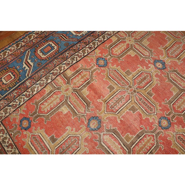 Persian Zabihi Collection Antique Persian Bakshaish Rug - 12'4" x 14'7" For Sale - Image 3 of 12