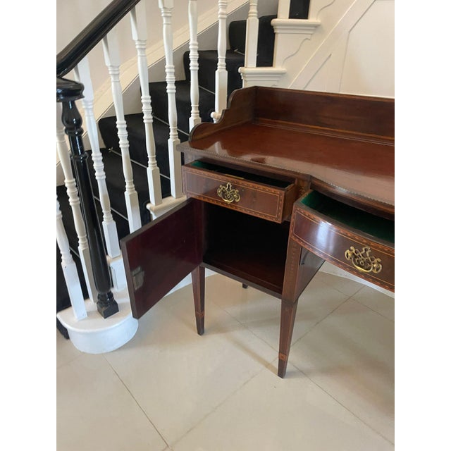 Wood Large George III Inlaid Mahogany Sideboard, 1790s For Sale - Image 7 of 17