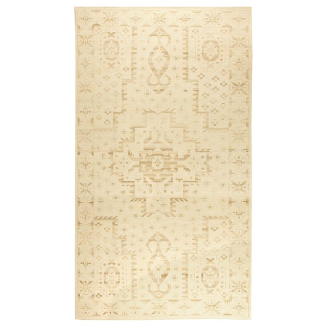 Contemporary Traditional Oriental Inspired Handmade Rug by Doris Leslie Blau For Sale