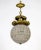 Large 1900s Belle Epoque Beaded Crystal Sphere Light Fixture With Bronze Foliate For Sale - Image 10 of 11