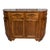 Italian 19th Century Walnut Credenza with Diamond Motifs and Rounded Sides For Sale