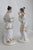 Andrea by Sadek 2 Porcelain Figures 6818 White and Gold Trim Made in Japan 4824b For Sale In Miami - Image 6 of 18