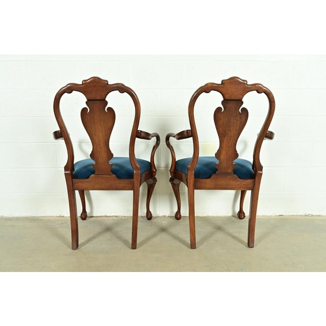Smith & Watson Georgian Carved Mahogany Dining Chairs, Set of Eight For Sale - Image 11 of 13