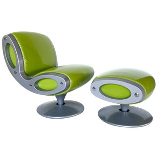 Set of Gluon Lounge Chair and Ottoman by Marc Newson, Moroso, 1993 For Sale