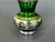 Early 20th Century Vintage Green Glass Vase With Silver Overlay For Sale - Image 5 of 11