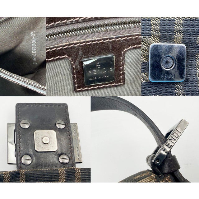 Fendi Fendi Zucca Baguette Shoulder Bag For Sale - Image 4 of 6