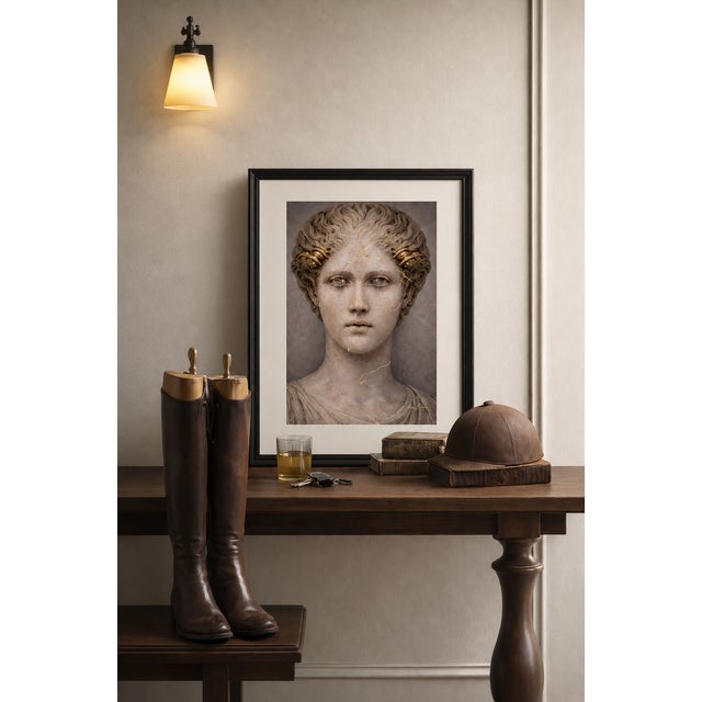 Atelier Aria Lumae the Athena Triptych Faces of Returning Light Fine Art Gallery Board Three Piece Set For Sale - Image 15 of 18