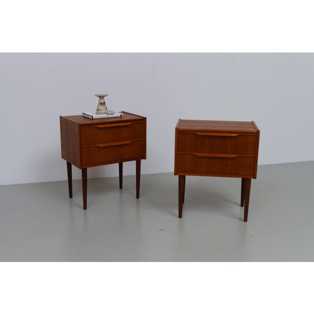 Danish Modern Teak Nightstands by A. Bjerrum & Søn, 1960s, Set of 2 For Sale - Image 12 of 18