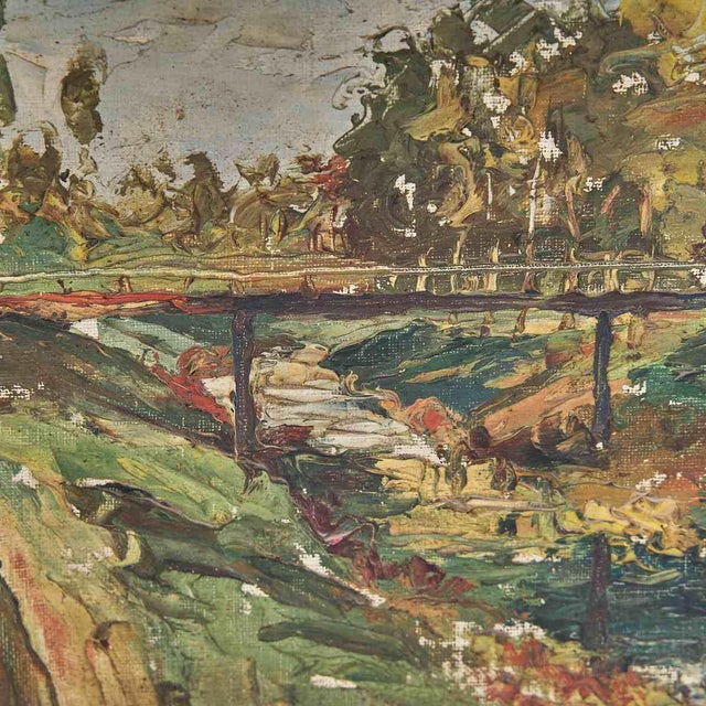 Landscape, 1950s-1960s, Oil Painting For Sale - Image 4 of 6