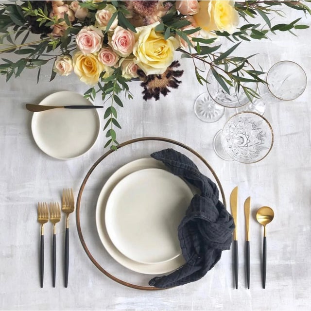 Organic Cotton Napkins - Charcoal, Set of 4 For Sale - Image 4 of 4