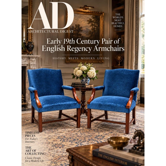 Traditional Early 19th Century English Regency Armchairs For Sale - Image 3 of 8