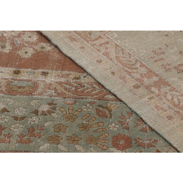 Oversized Antique 20th Century Lahore Rug With Distressed Florals - Rug & Kilim For Sale - Image 11 of 11