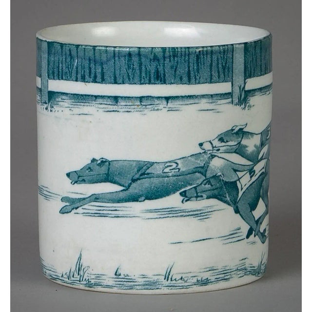 English Staffordshire Greyhound Mug by Leighton Pottery For Sale - Image 3 of 9